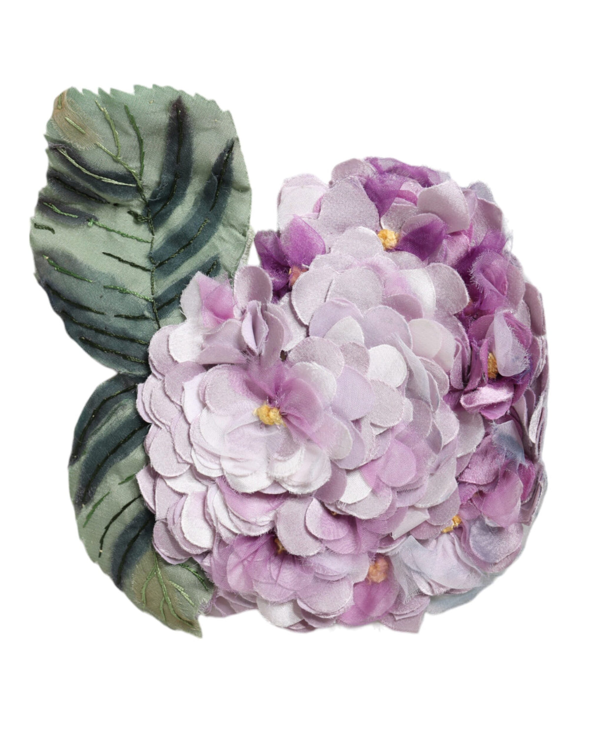 Dolce & Gabbana Mehrfarbige Hortensie Gold Messing Nadel Brosche
