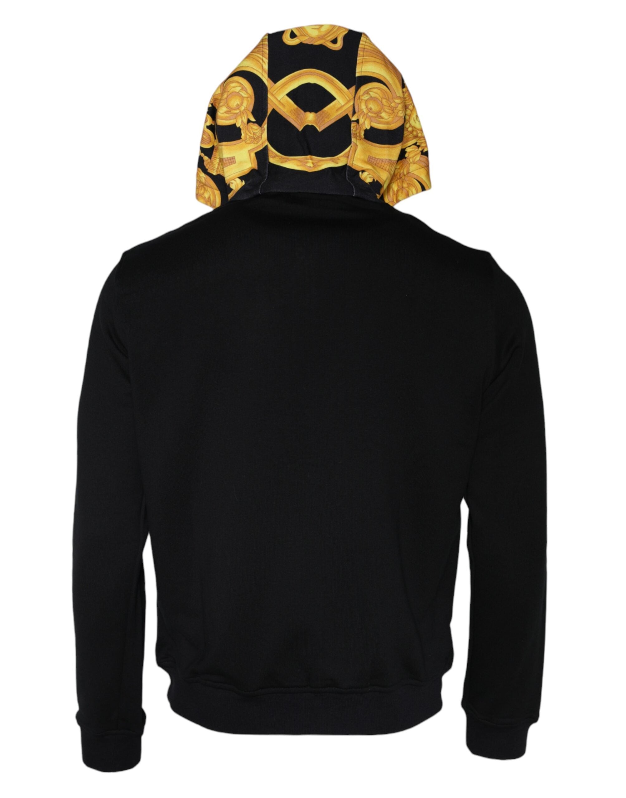 Versace Schwarzer Medusa-Print Hoodie mit durchgehendem Reißverschluss