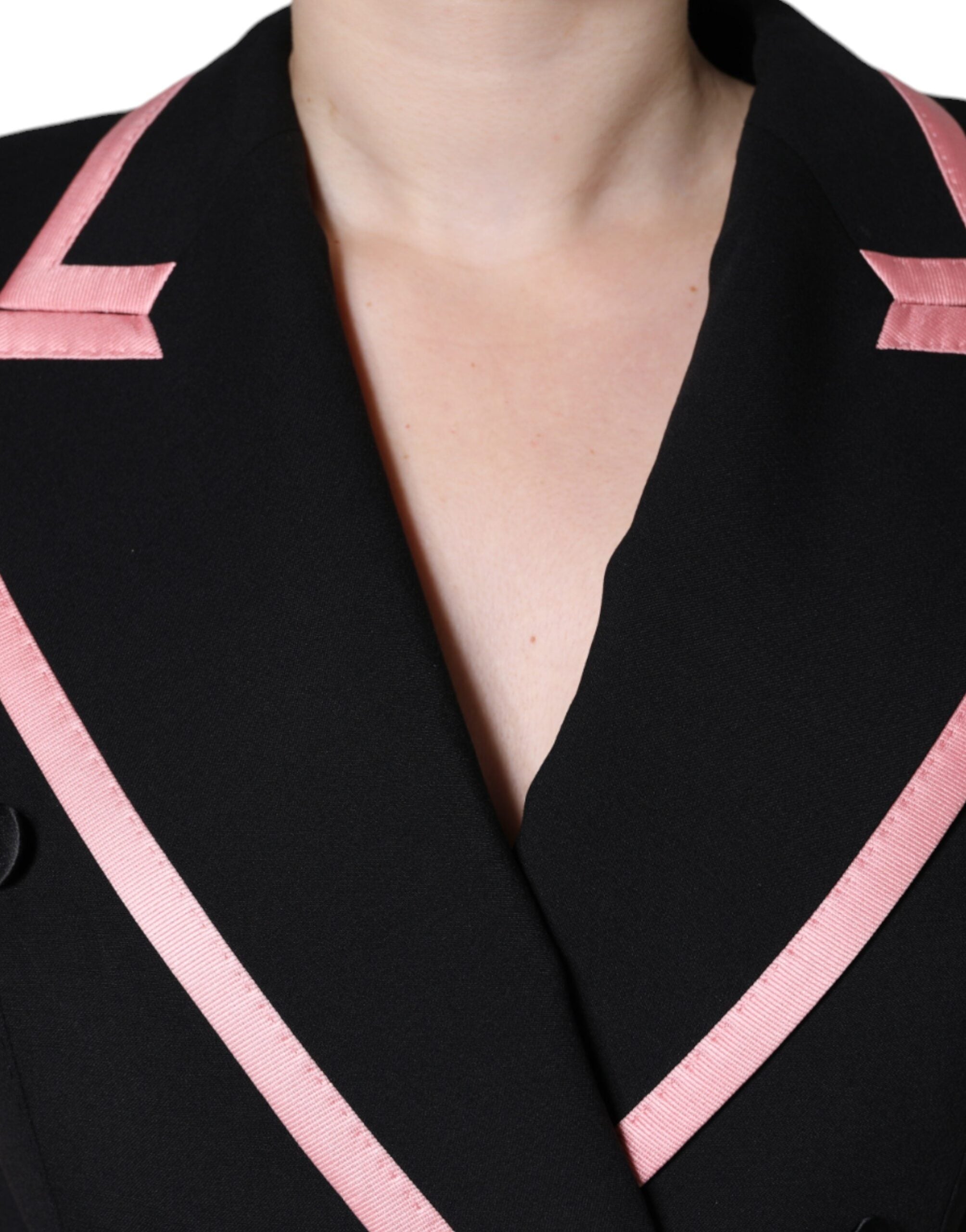 Dolce &amp; Gabbana Schwarzes ärmelloses Jumpsuit-Kleid aus Wollmischung