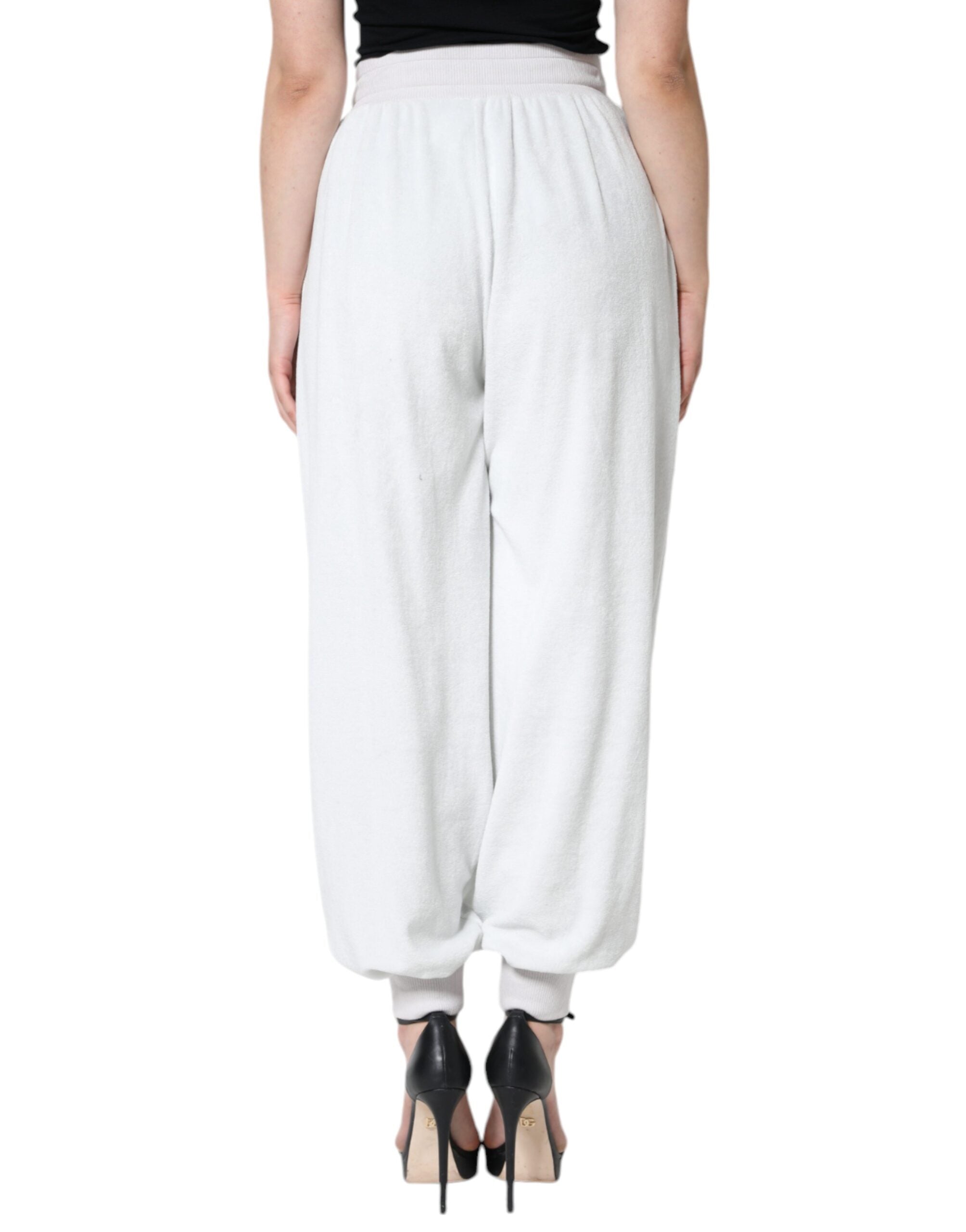 Dolce & Gabbana Weiße Nylon Jogginghose