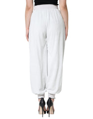 Dolce & Gabbana Weiße Nylon Jogginghose