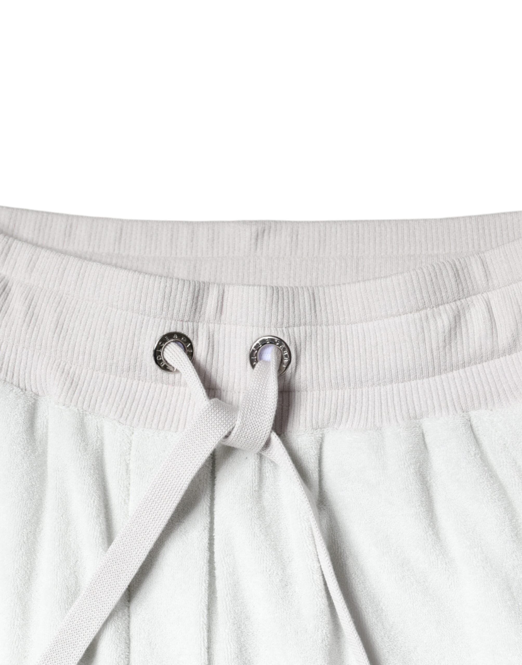 Dolce & Gabbana Weiße Nylon Jogginghose