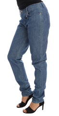 Costume National Blue Wash Baumwoll-Boyfriend-Jeans