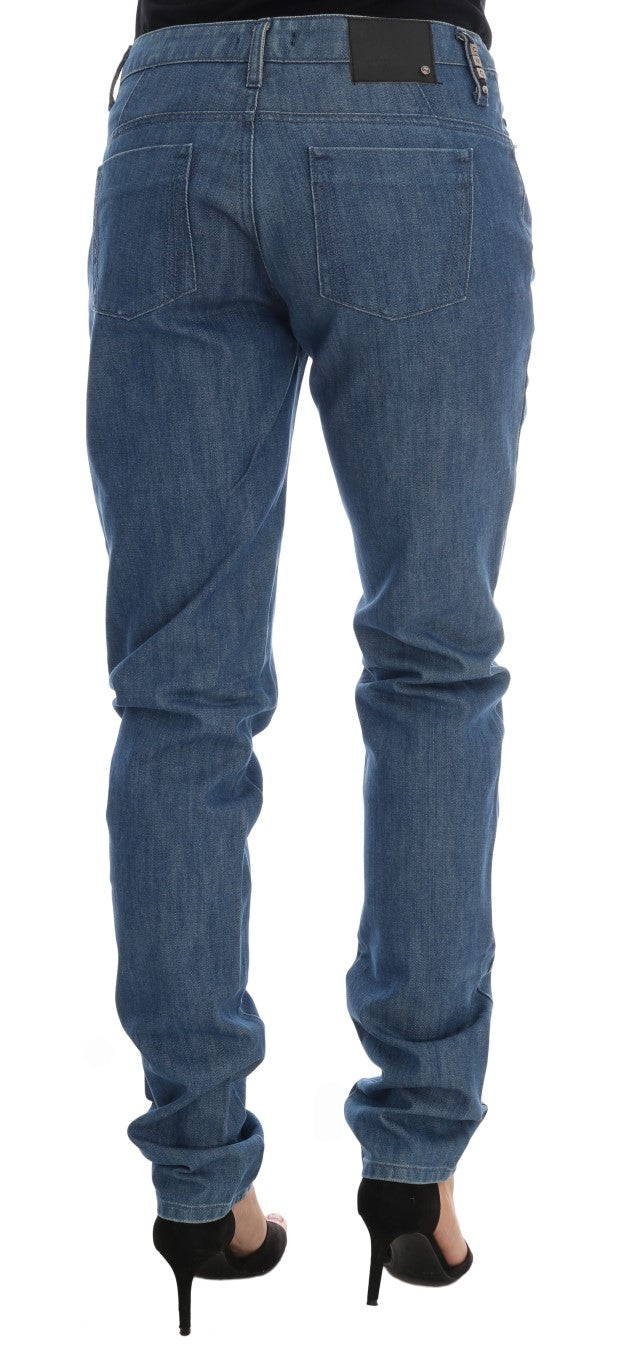 Costume National Blue Wash Baumwoll-Boyfriend-Jeans