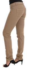 Costume National Beige Katoen Stretch Slim Fit Jeans