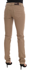 Costume National Beige Katoen Stretch Slim Fit Jeans