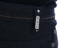 Costume National Blauwe Katoenen Slim Fit Stretchjeans