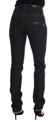 Costume National Blauwe Katoenen Slim Fit Stretchjeans