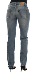Costume National Blauwe Katoenen Stretch Denim Jeans