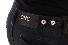 Costume National Donkerblauwe Slim Fit Jeans van Katoen