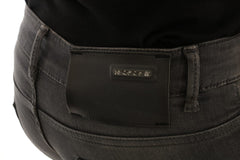 Acht Grijze Katoenen Slim Fit Denim Jeans