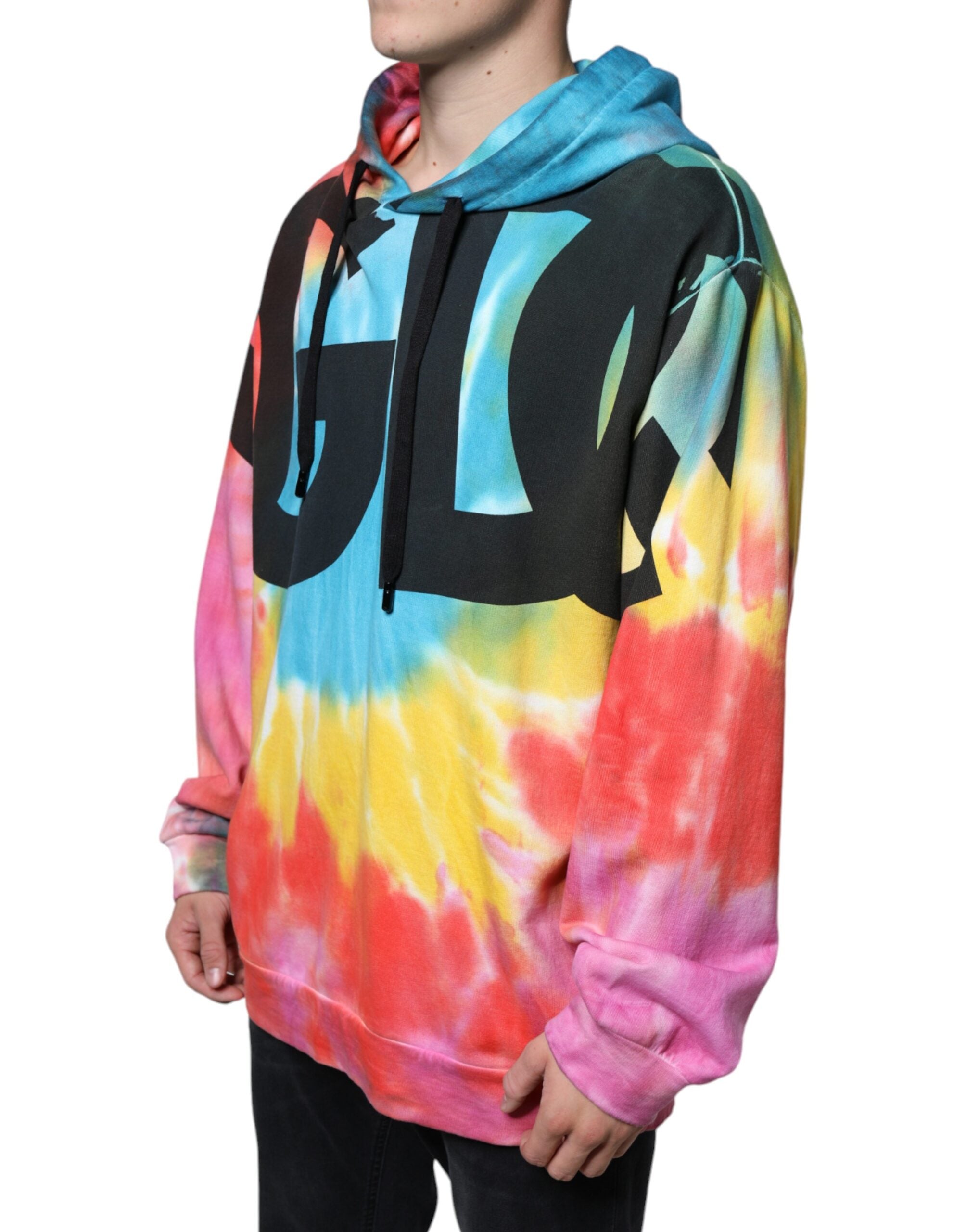 Dolce & Gabbana Multicolor Tie-Dye Kapuzenpullover