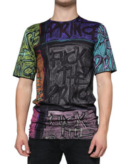 Dolce & Gabbana veelkleurig T-shirt van katoen met grafische print