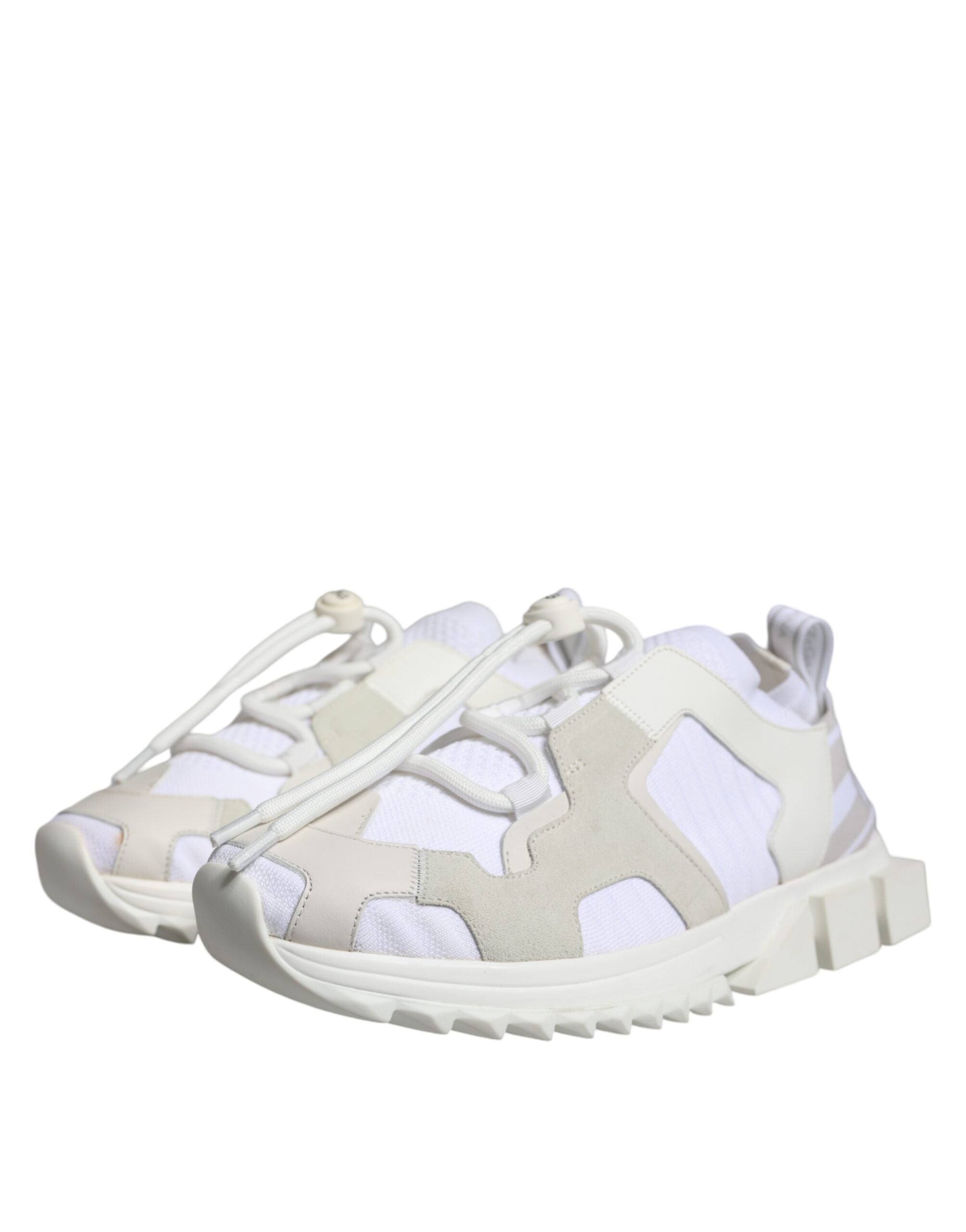 Dolce &amp; Gabbana Sorrento Trekking-Sneakers aus weißem Mesh
