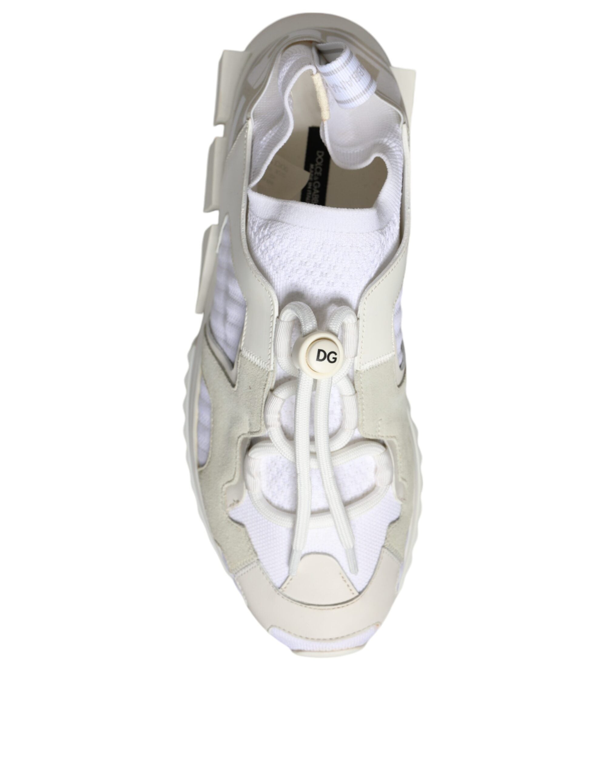 Dolce &amp; Gabbana Sorrento Trekking-Sneakers aus weißem Mesh