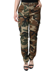 Dolce & Gabbana Cargobroek met Meerkleurige Camouflageprint