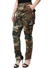 Dolce & Gabbana Cargobroek met Meerkleurige Camouflageprint