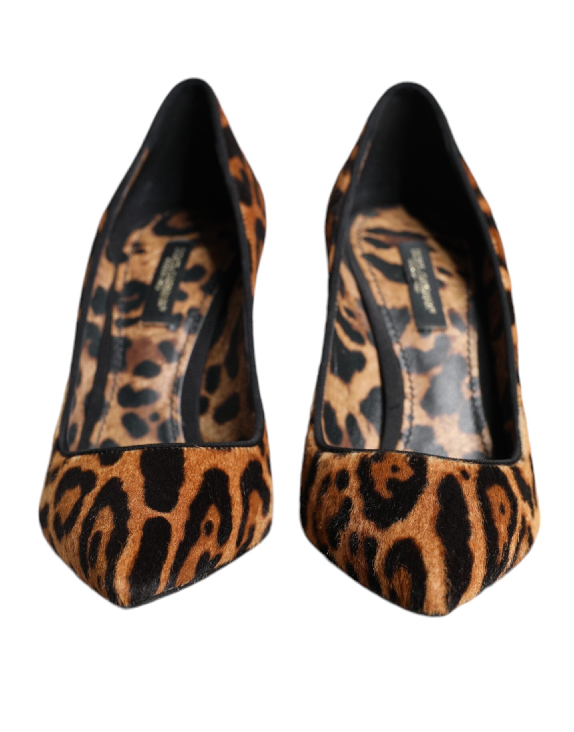 Dolce & Gabbana Braune Leoparden-Pumps aus Kalbshaar