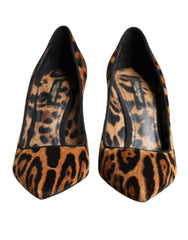 Dolce & Gabbana Braune Leoparden-Pumps aus Kalbshaar