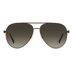 Jimmy Choo Braune Metallsonnenbrille