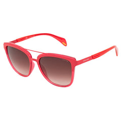 Police Sonnenbrille aus orangefarbenem Metall