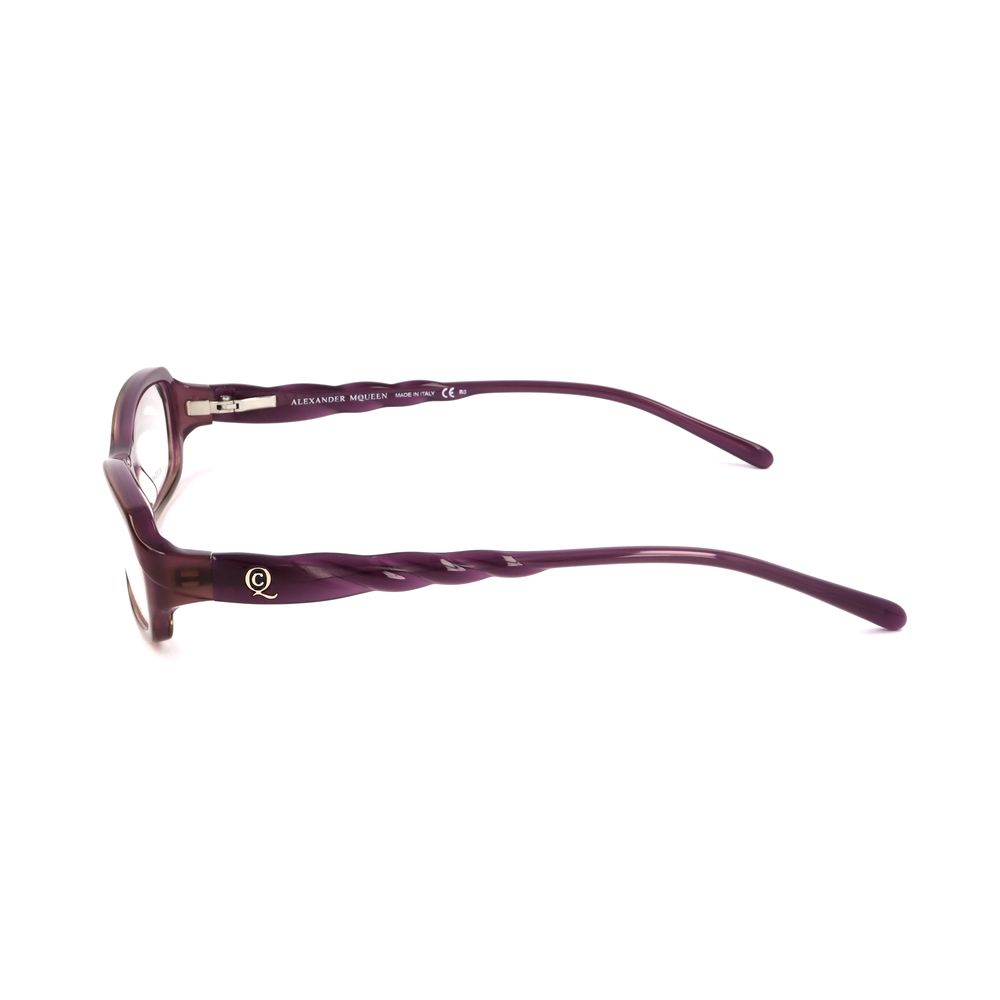 Alexander McQueen Paarse Acetaatbril (Montuur)