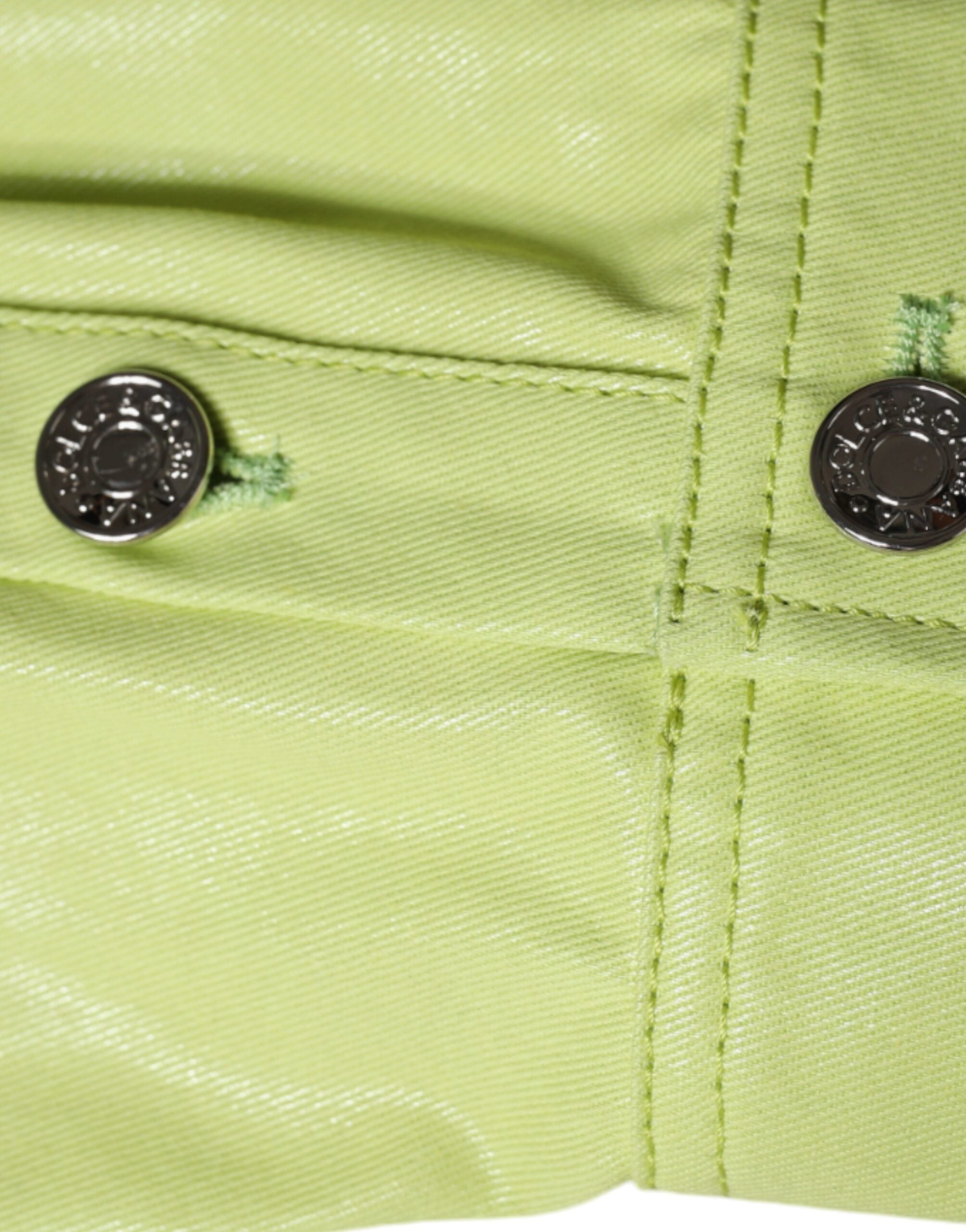 Dolce & Gabbana Groen Katoenen Herenoverhemd met Kraag en Knoopsluiting