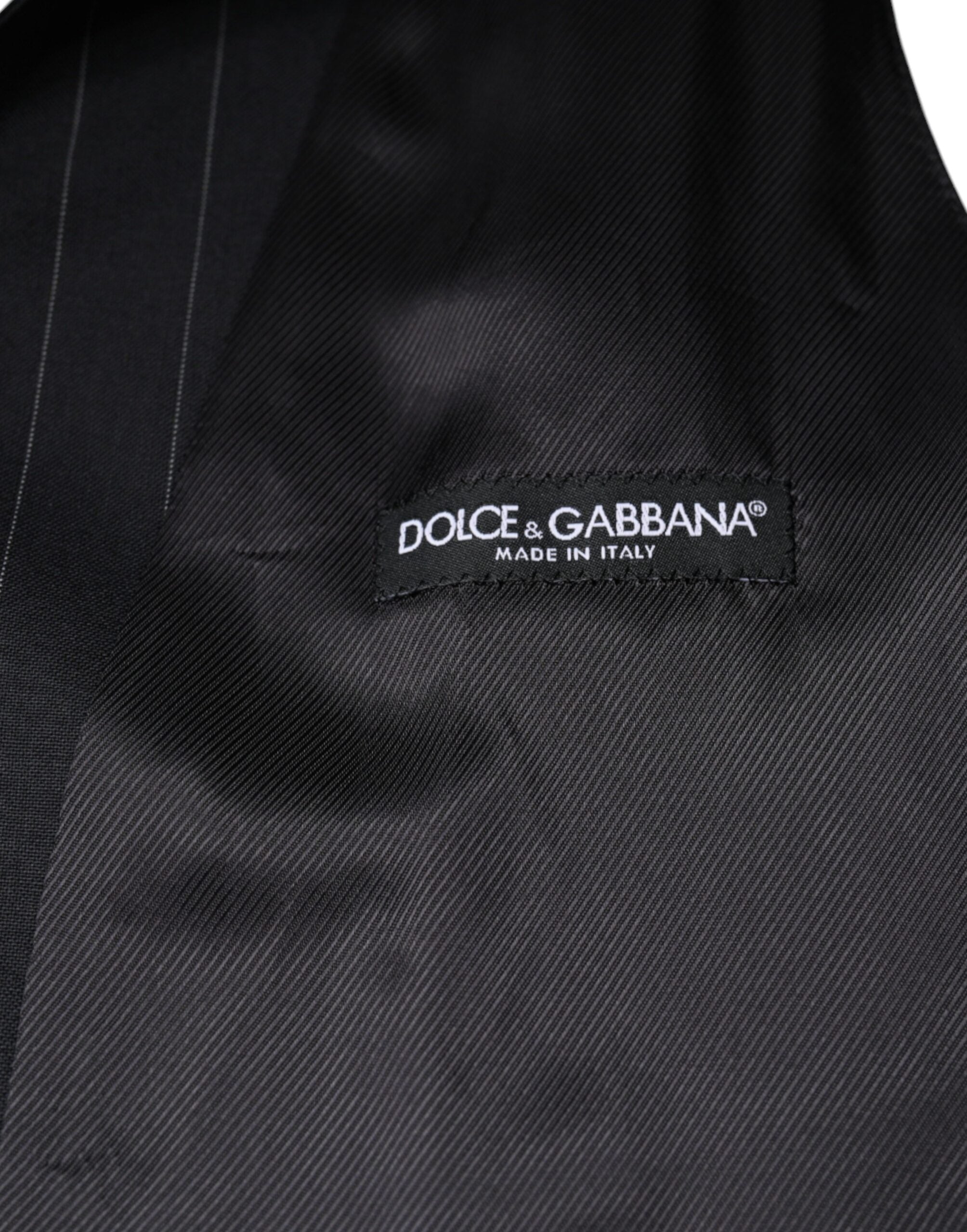 Dolce & Gabbana Schwarze Lederwestenkleid Festliche Weste