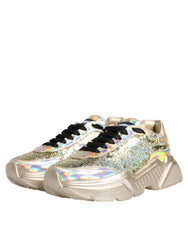 Dolce & Gabbana Gouden Pailletten Iriserende Daymaster Sneakers Schoenen