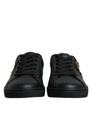 Dolce &amp; Gabbana London Sacred Heart Herren Sneakers in Schwarz