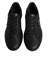Dolce &amp; Gabbana London Sacred Heart Herren Sneakers in Schwarz