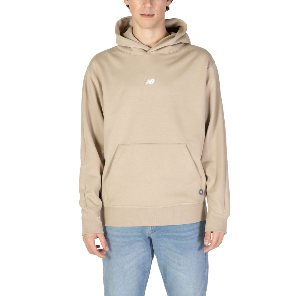 New Balance Hoodie aus recyceltem Polyester in Beige