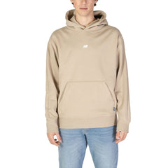 New Balance Hoodie aus recyceltem Polyester in Beige