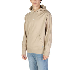 New Balance Hoodie aus recyceltem Polyester in Beige