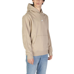 New Balance Hoodie aus recyceltem Polyester in Beige