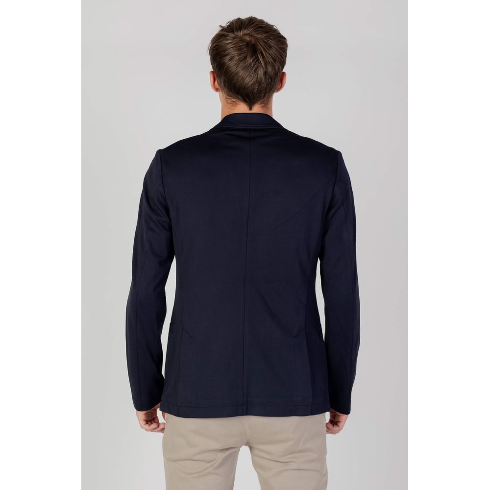 Armani Exchange blauwe viscose blazer
