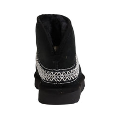 UGG Black Suede Leather Ankle