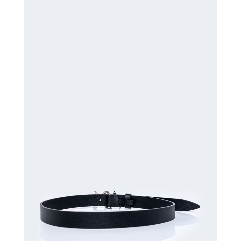 Armani Exchange Zwarte Leren Riem