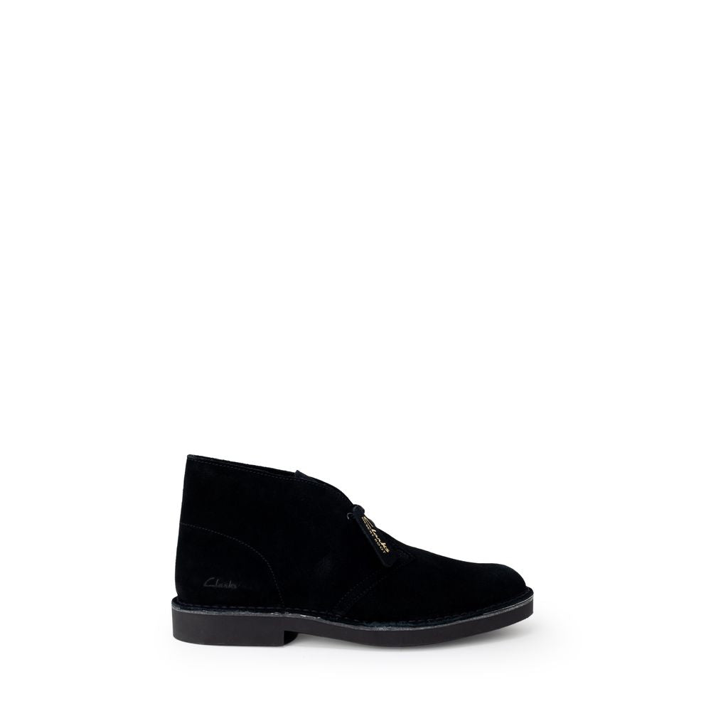 Clarks Zwarte Leren Veterschoenen