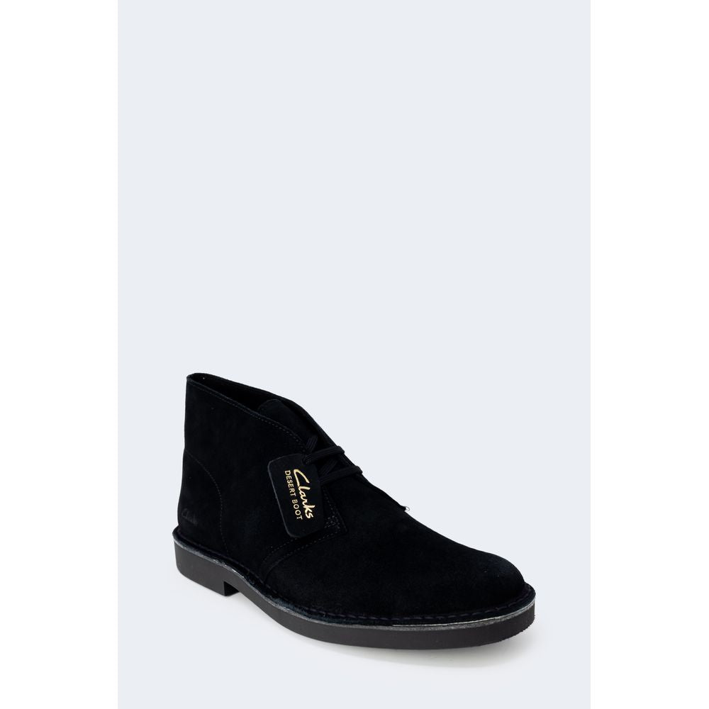 Clarks Zwarte Leren Veterschoenen