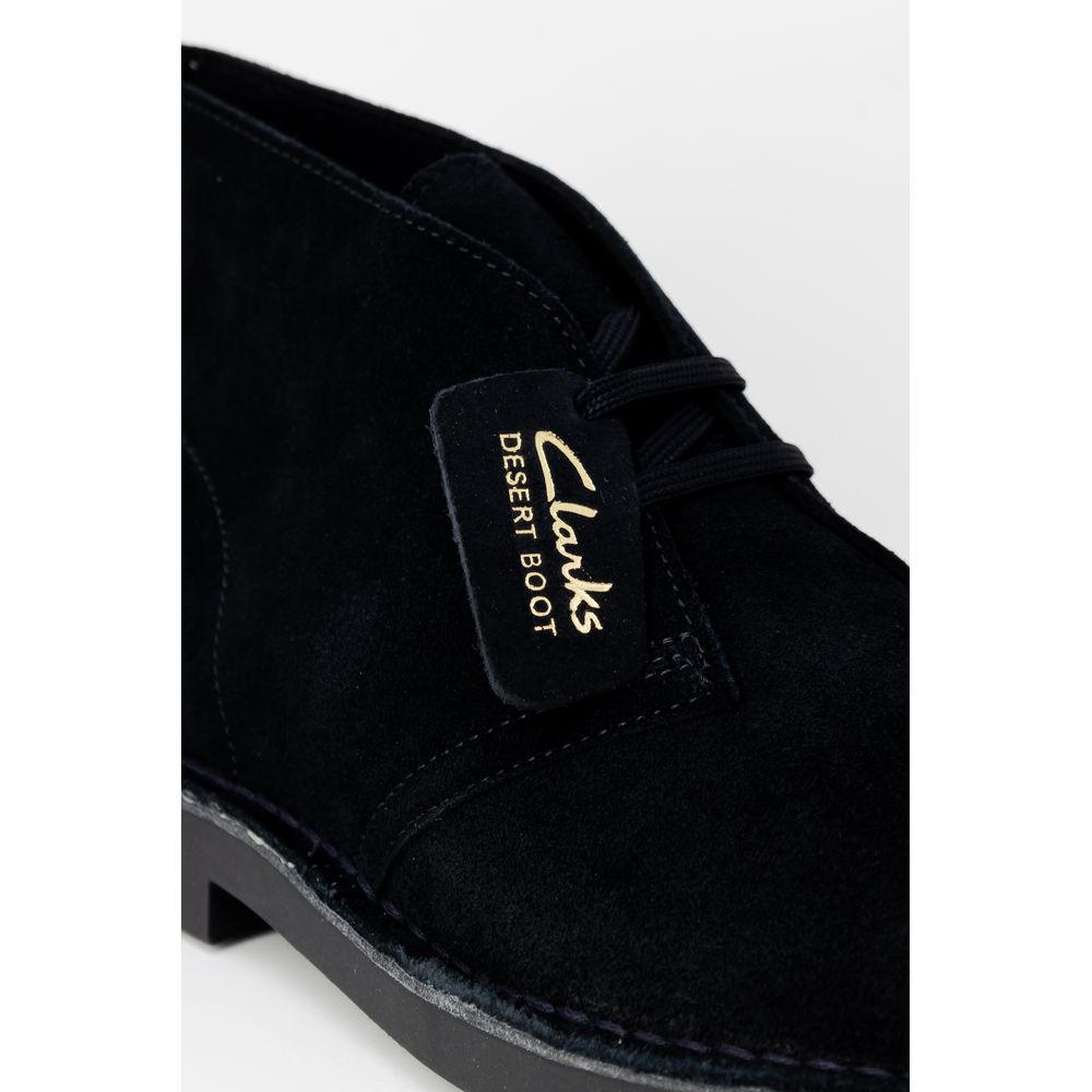 Clarks Zwarte Leren Veterschoenen