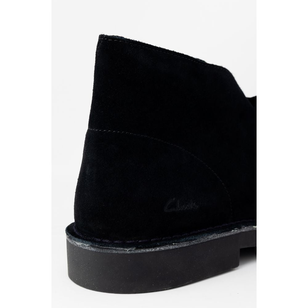 Clarks Zwarte Leren Veterschoenen