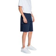 Armani Exchange Blauwe Katoenen Bermuda Shorts