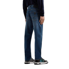 Armani Exchange Blauwe Katoenen Skinny Jeans