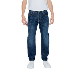 Armani Exchange Blauwe Katoenen Skinny Jeans