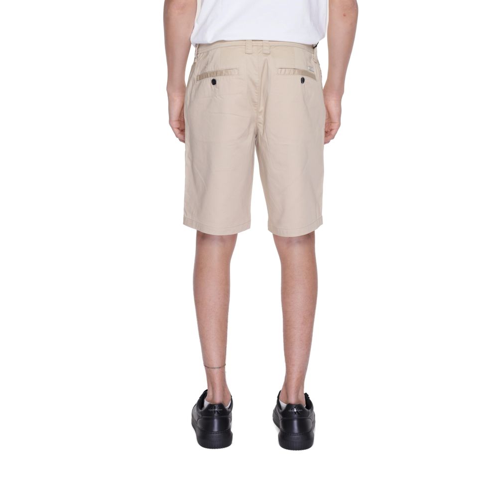 Armani Exchange Beige Katoenen Bermuda Shorts