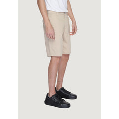 Armani Exchange Beige Katoenen Bermuda Shorts