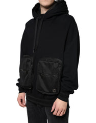Dolce & Gabbana Zwart Hooded Pullover Mannen Sweatshirt Trui