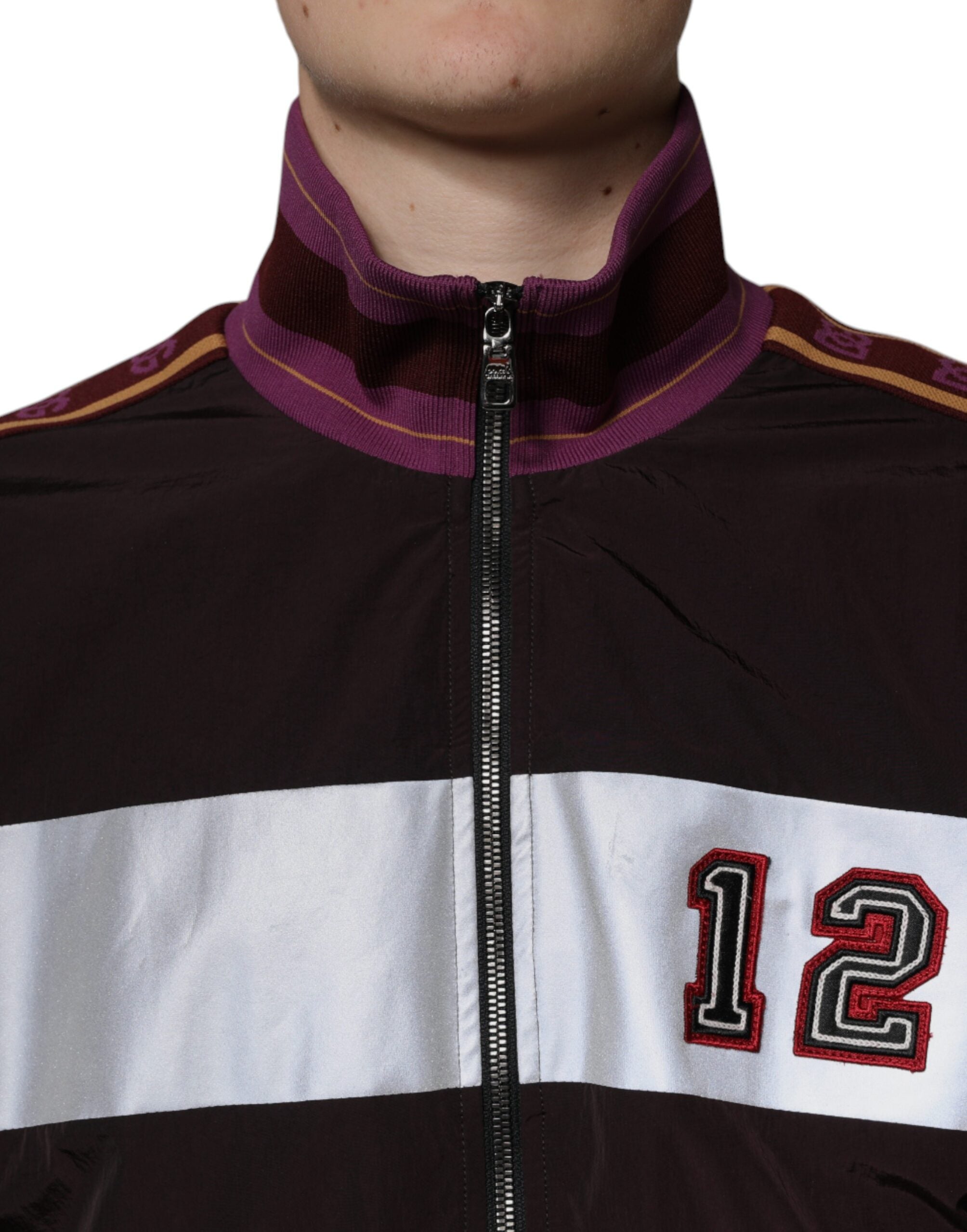 Dolce & Gabbana Meerkleurig Bomberjack van Jersey met Volledige Rits voor Heren