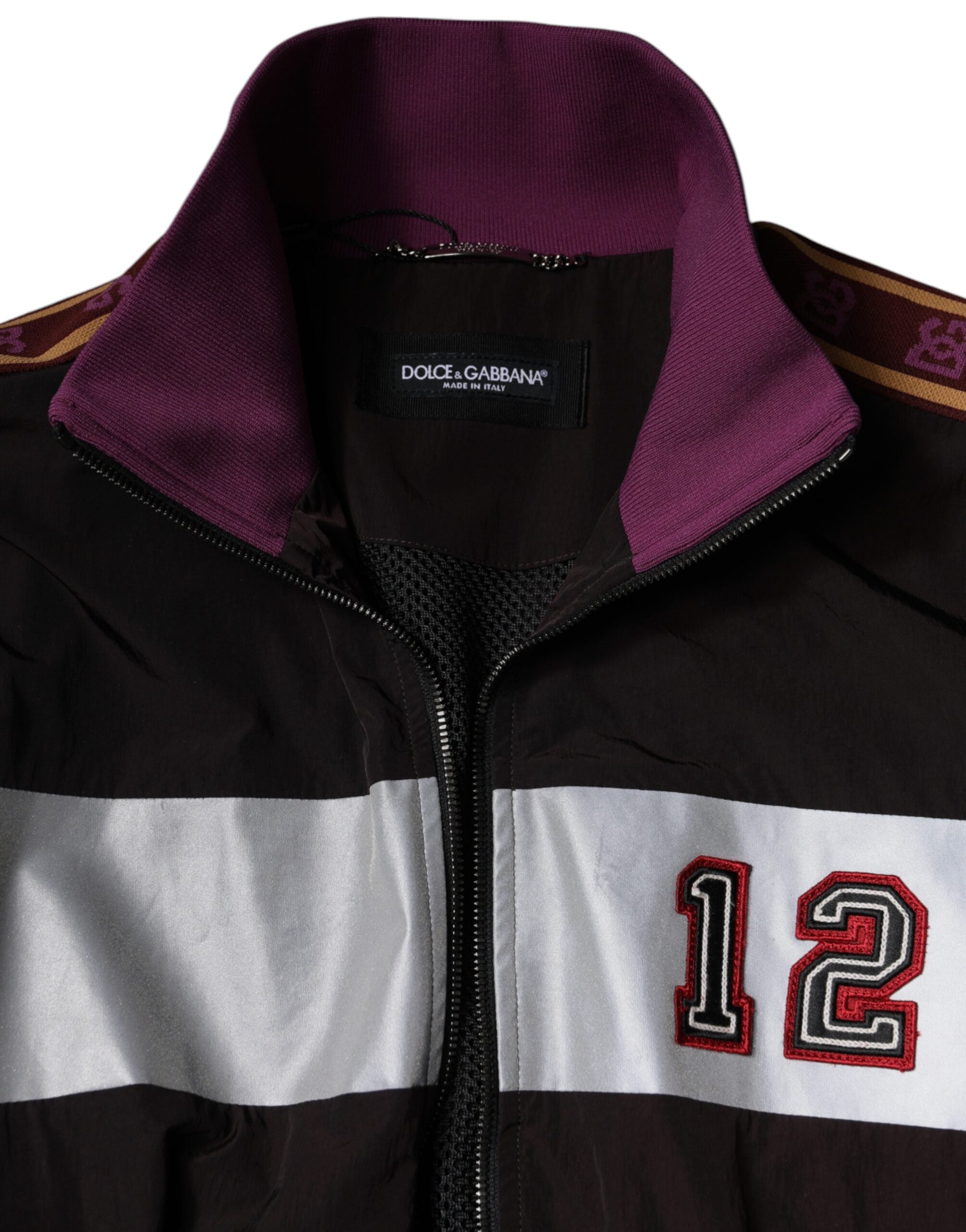 Dolce & Gabbana Meerkleurig Bomberjack van Jersey met Volledige Rits voor Heren